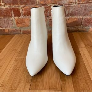 Bamboo pointy summer white boots